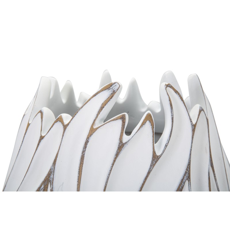 Jarrón de poliresina Honduras estilo boho chic, 27 x 41,5 cm de diámetro.