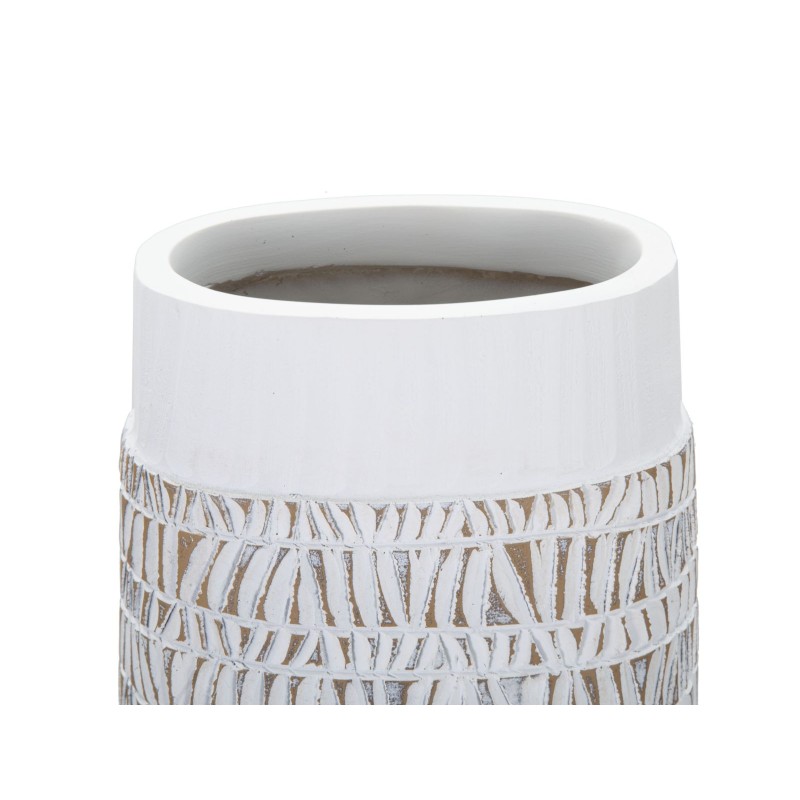 Jarrón ovalado sublime Nairobi de poliresina CM 19X12X50