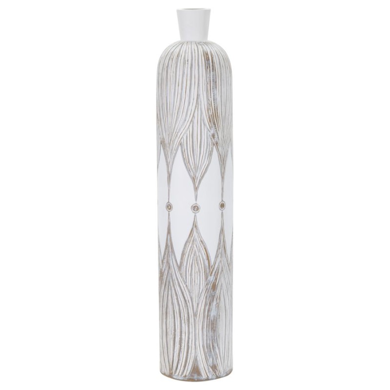 Jarrón Majestuoso Atenas de poliresina CM Ø 15,5 x 74