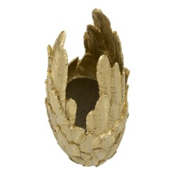 Elegante jarrón de plumas 32 x 34 x 80 cm