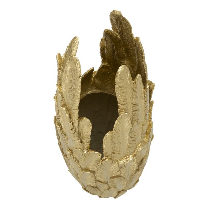 Elegante jarrón de plumas 32 x 34 x 80 cm