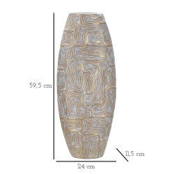 Jarrón Eclipse, Torre Esbelta, 24 x 11,5 x 59,5 cm