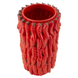 Elegante jarrón de chiles CM Ø 20X34