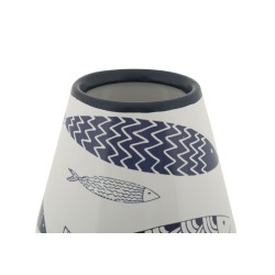 Jarrón doble de peces elegante CM Ø 14X34