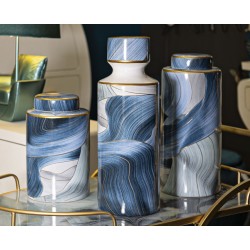 Elegante jarrón alto CM Ø 14X40