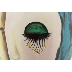 Jarrón moderno con arte facial CM Ø 28X50