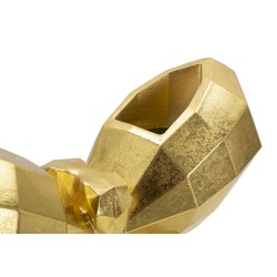 Jarrón mariposa dorado refinado, 22,5 x 8 x 15 cm