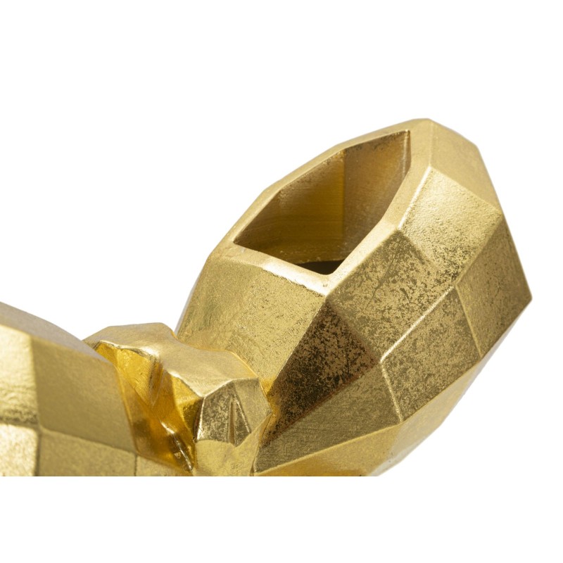 Jarrón mariposa dorado refinado, 22,5 x 8 x 15 cm