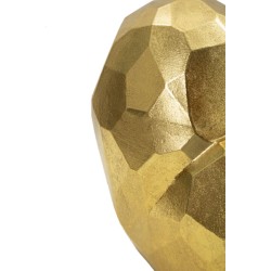 Jarrón Corazón Dorado, Elegante, 19x9x18 cm