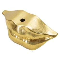 Jarrón con forma de labios glamurosos, 23 x 8 x 12 cm