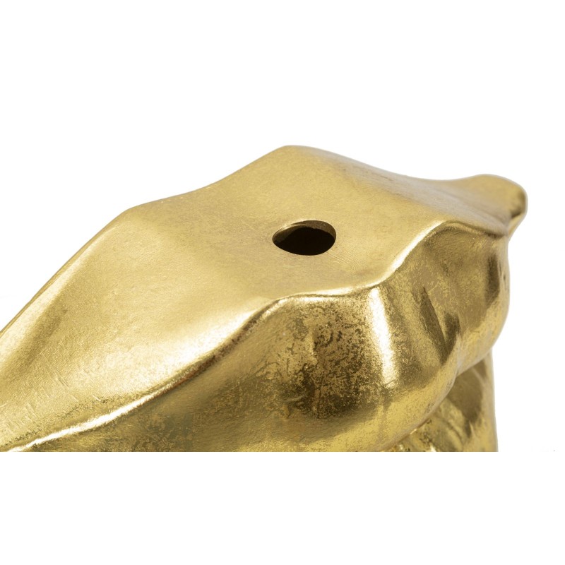 Jarrón con forma de labios glamurosos, 23 x 8 x 12 cm