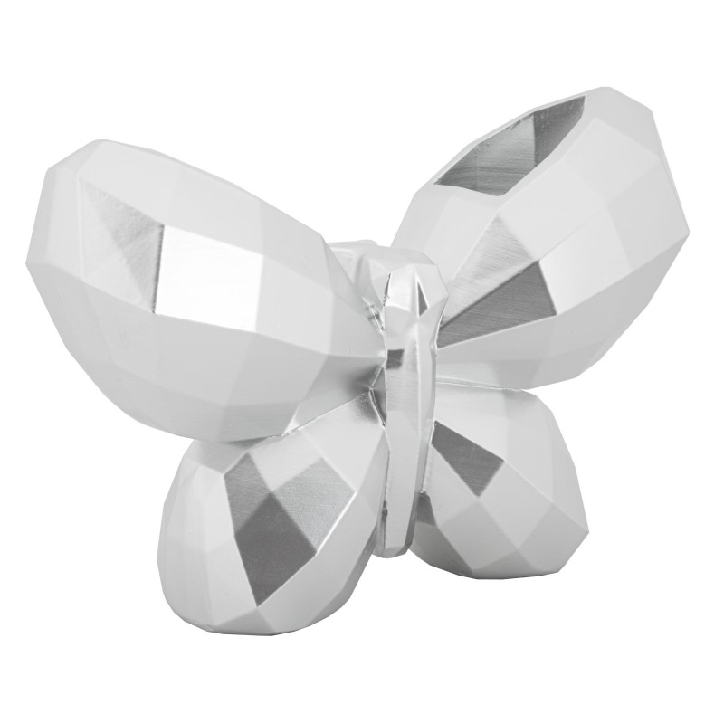 Jarrón mariposa de plata sublime CM 22.5X8X15