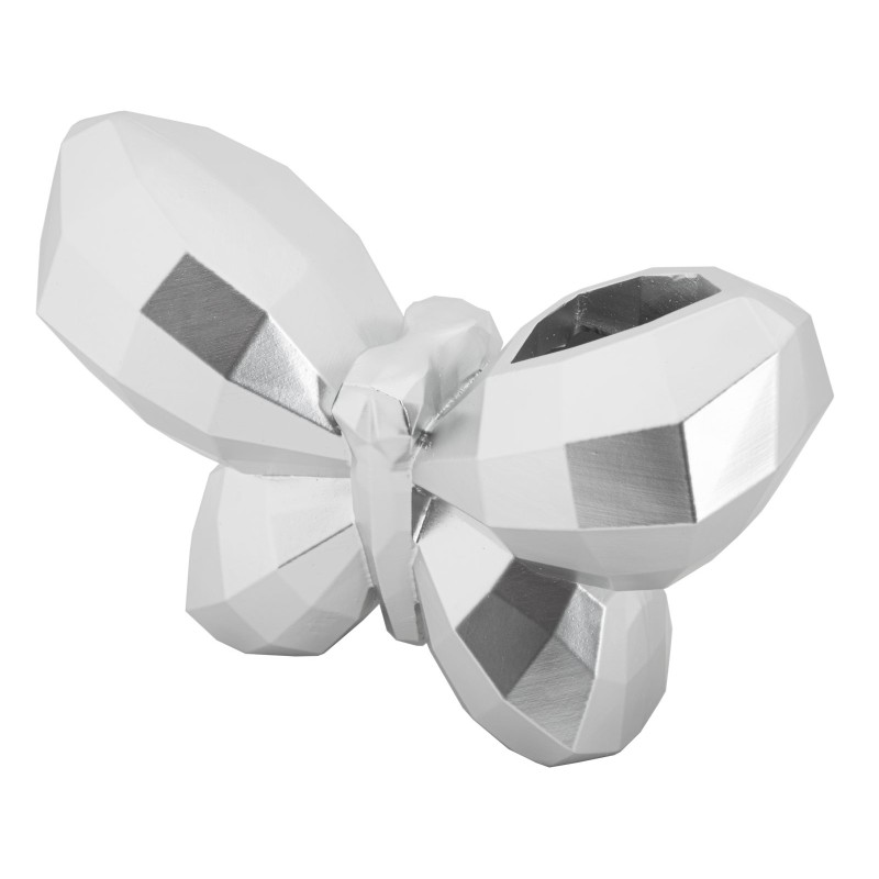 Jarrón mariposa de plata sublime CM 22.5X8X15