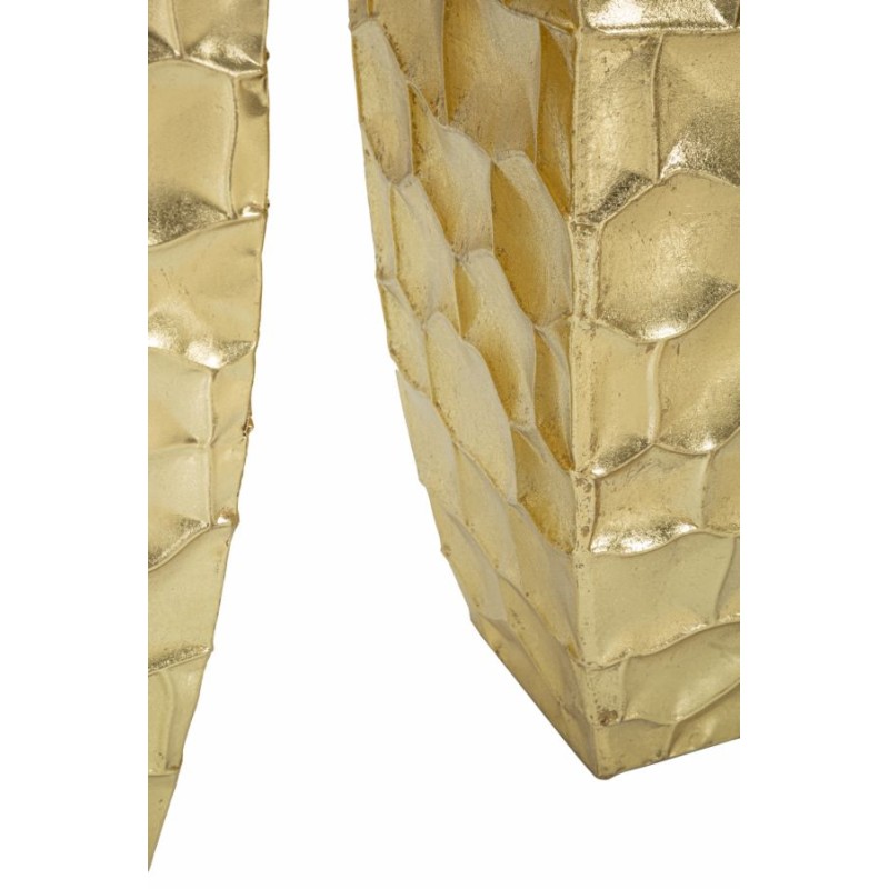 Juego de 3 elegantes soportes para jarrones Glody, medidas: 38 x 38 x 94 cm, 30,5 x 30,5 x 76 cm, 23 x 23 x 63 cm.