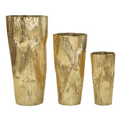 Juego de 3 elegantes soportes para jarrones Glolly CM Ø 41X39X83-32X31X67-23X25X49