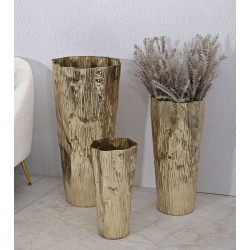 Juego de 3 elegantes soportes para jarrones Glolly CM Ø 41X39X83-32X31X67-23X25X49