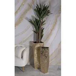 Juego de 2 elegantes soportes cuadrados para jarrones 34X34X90-25X25X78