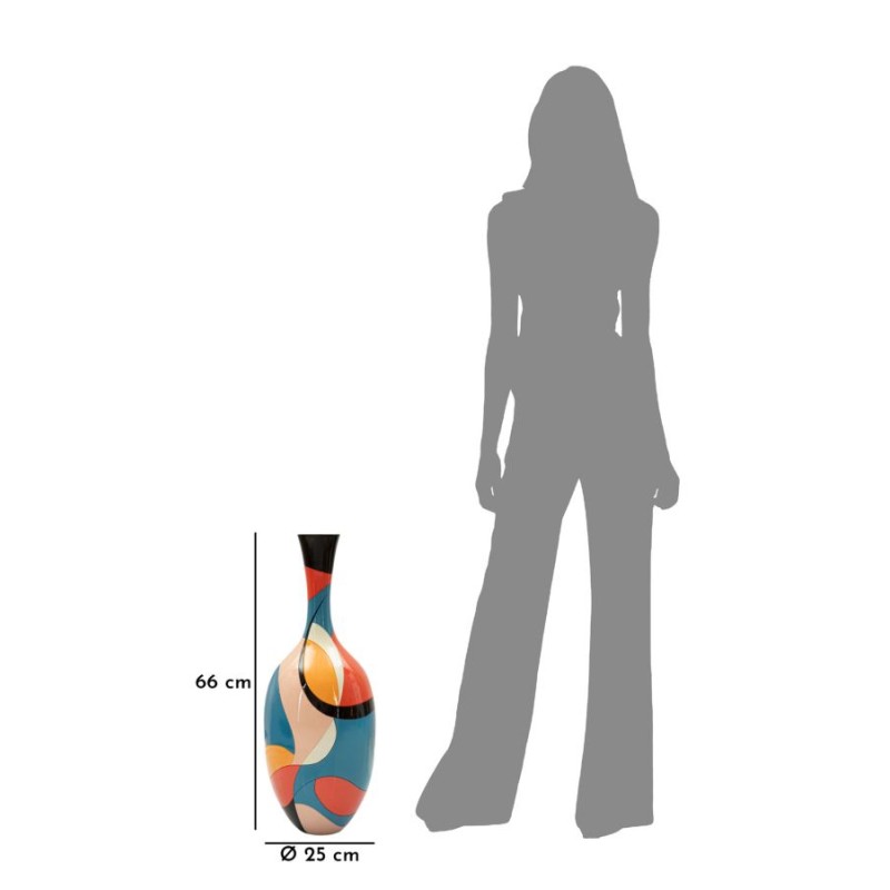 Jarrón Rubic Slim CM Ø 25X66