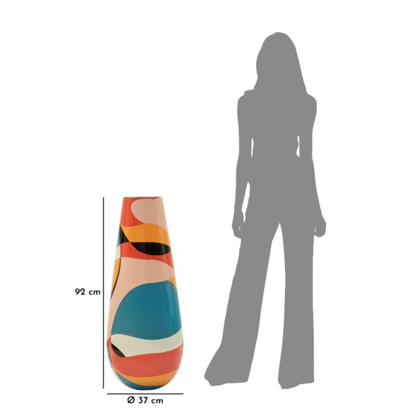 Jarrón Rubic Tall Contemporary CM Ø 37X92