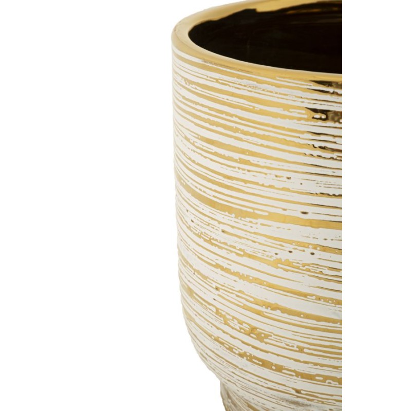 Juego de 2 soportes para jarrones Melody, acabado refinado, Ø 23 x 24 cm - 17,5 x 19 cm