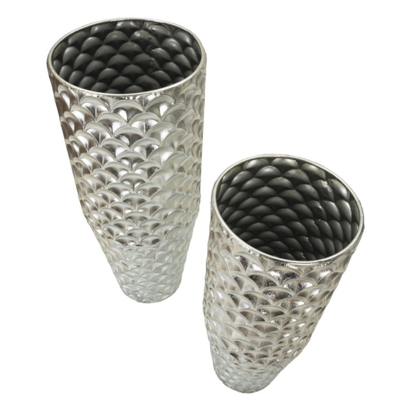 Juego de 2 soportes para jarrones Silvy Majestic CM Ø 37X92-32X75