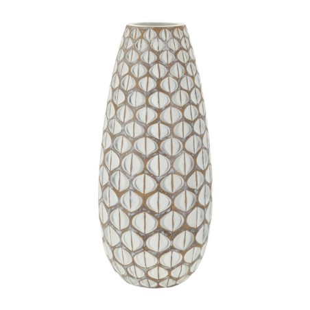 Jarrón tibetano de resina, delgado, 20 cm de diámetro x 45,5 cm de diámetro