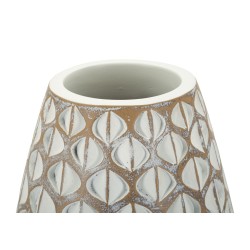 Jarrón tibetano de resina, delgado, 20 cm de diámetro x 45,5 cm de diámetro