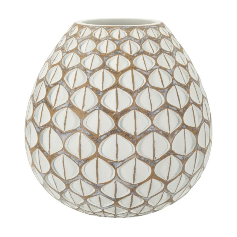 Jarrón tibetano compacto de resina CM Ø27X27