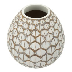 Jarrón tibetano compacto de resina CM Ø27X27