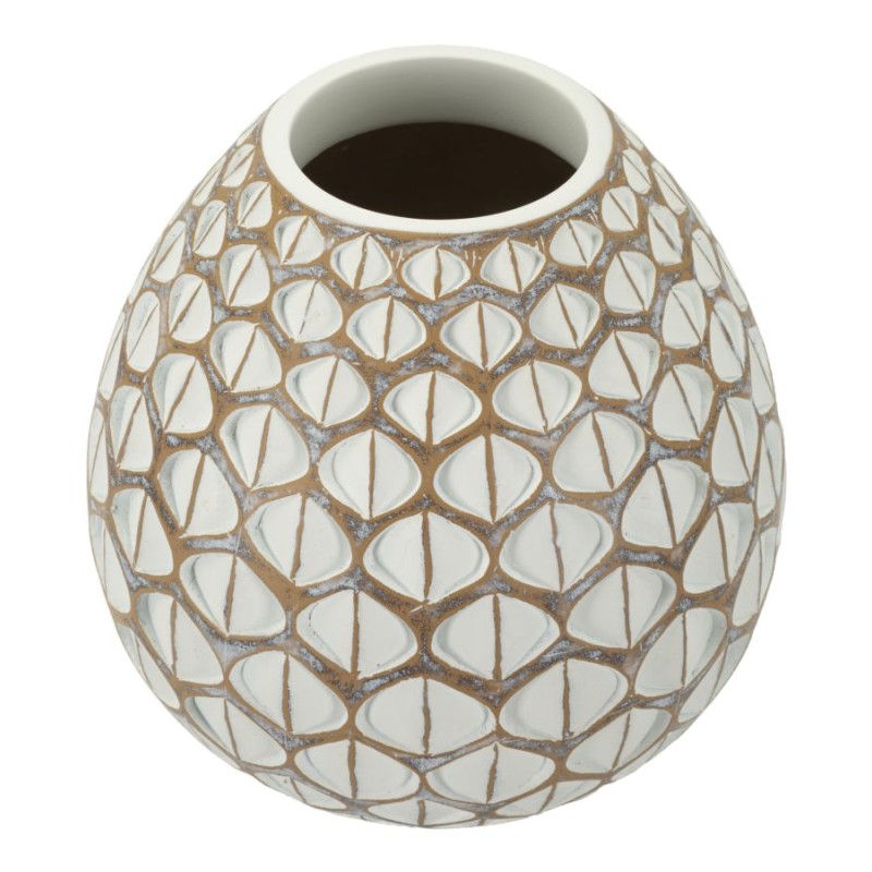 Jarrón tibetano compacto de resina CM Ø27X27