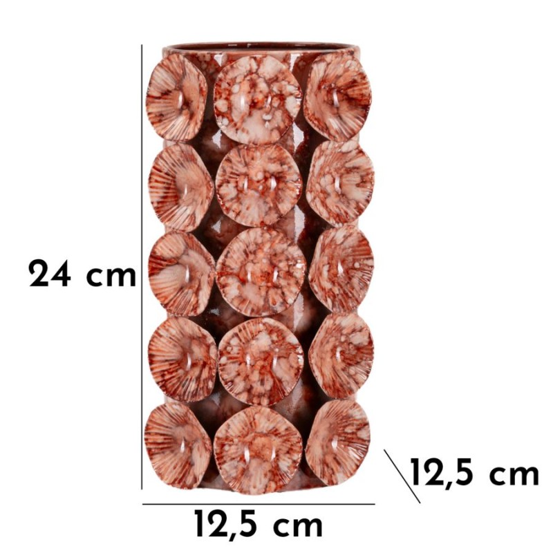 Maceta pequeña con forma de gota, 12,5 x 12,5 x 24 cm