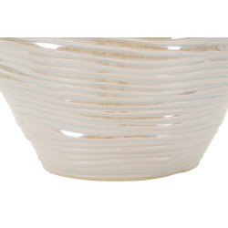 Elegante jarrón redondo con cuentas CM Ø27X24