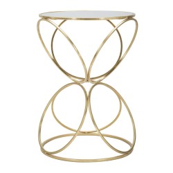 Maceta circular Glam Exquisite Glam Ø 42 x 61 cm - Hierro y espejo