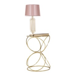 Maceta circular Glam Exquisite Glam Ø 42 x 61 cm - Hierro y espejo