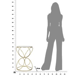 Maceta circular Glam Exquisite Glam Ø 42 x 61 cm - Hierro y espejo