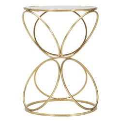 Maceta circular Glam Exquisite Glam Ø 38 x 53 cm - Hierro y espejo