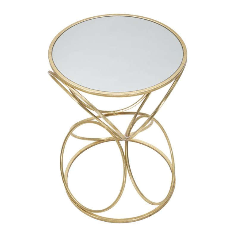 Maceta circular Glam Exquisite Glam Ø 38 x 53 cm - Hierro y espejo