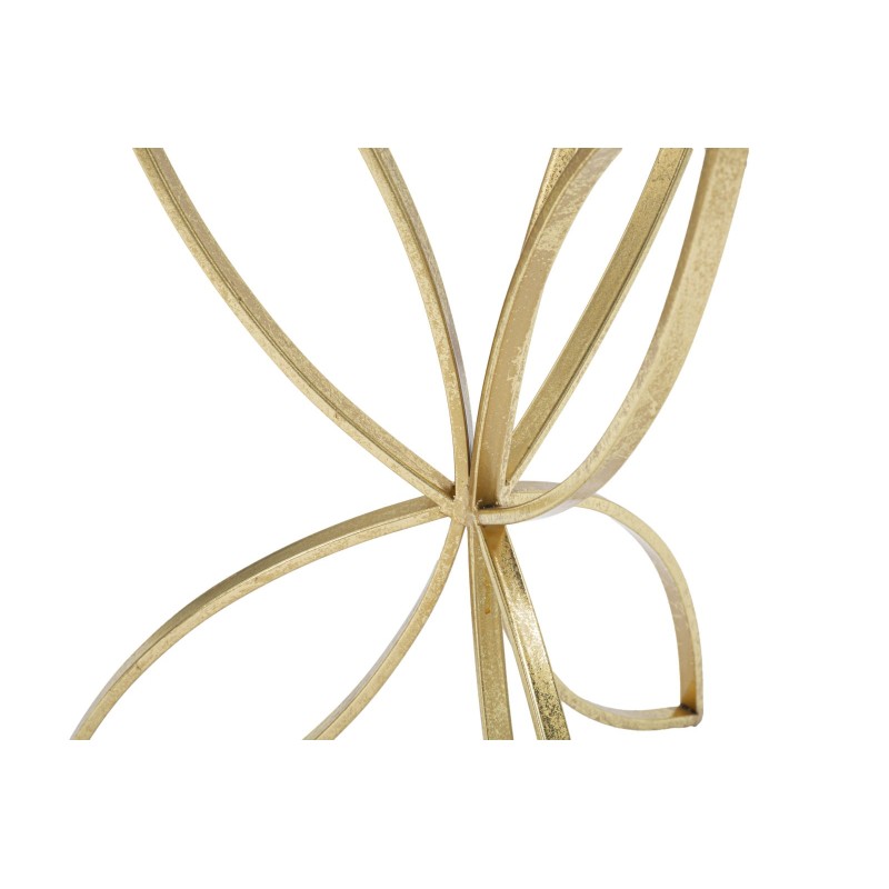 Exhibidor de plantas PAPILLON de lujo y estilo glamuroso Ø 35 x 60 cm - Hierro y espejo