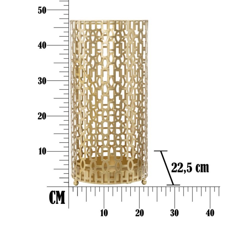 Soporte para paraguas Glam OBLIN Ø 22,5 x 47,5 cm - Hierro, MDF y cristal