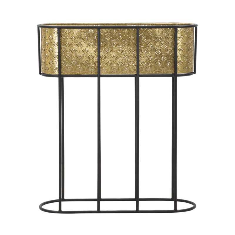 Exhibidor de jarrones ovalados Glam 60x20x70 cm - Hierro