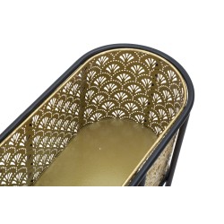 Exhibidor de jarrones ovalados Glam 60x20x70 cm - Hierro