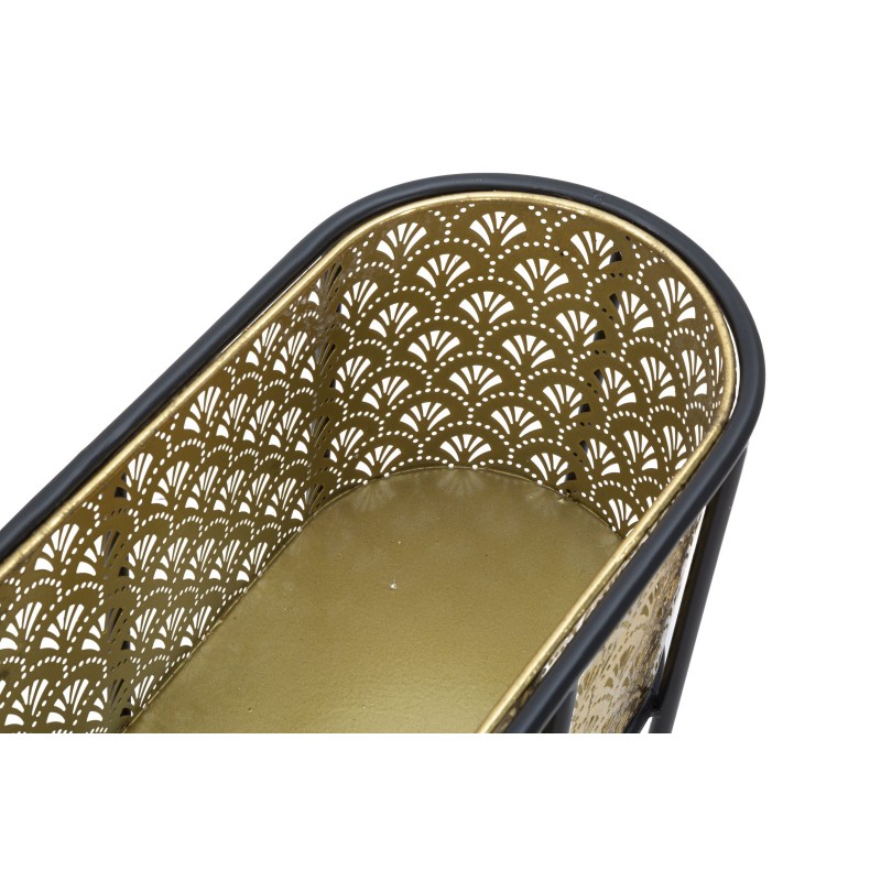 Exhibidor de jarrones ovalados Glam 60x20x70 cm - Hierro