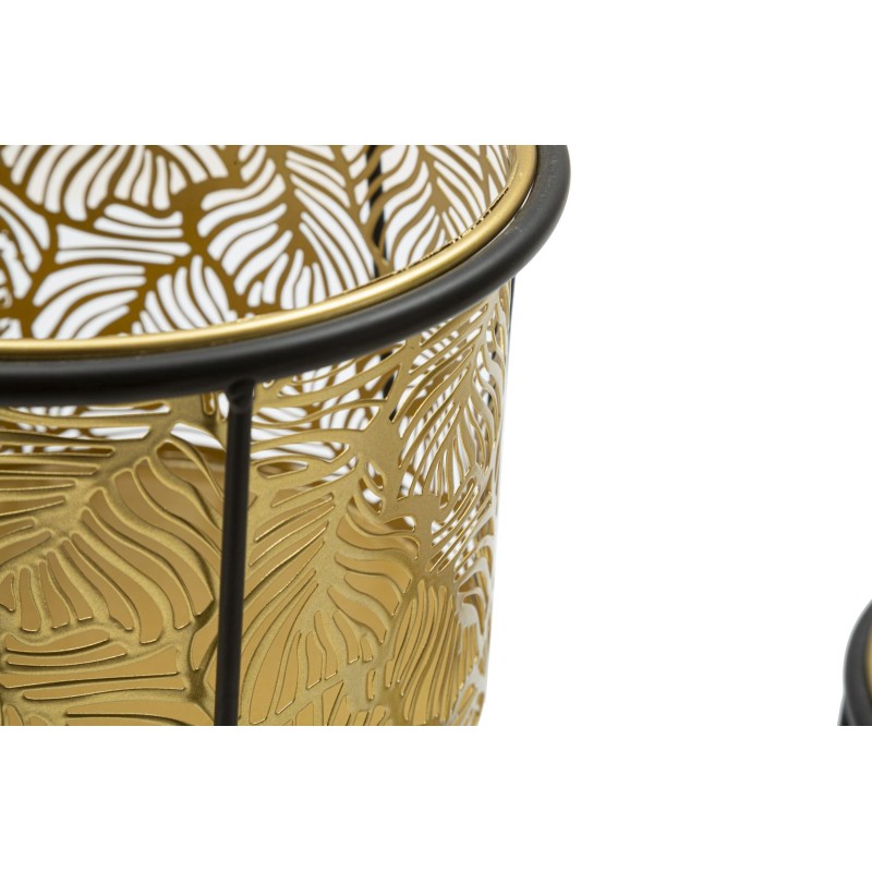 Soporte doble para jarrones Glam LEAVY Ø 21X40-19X22 cm - Hierro