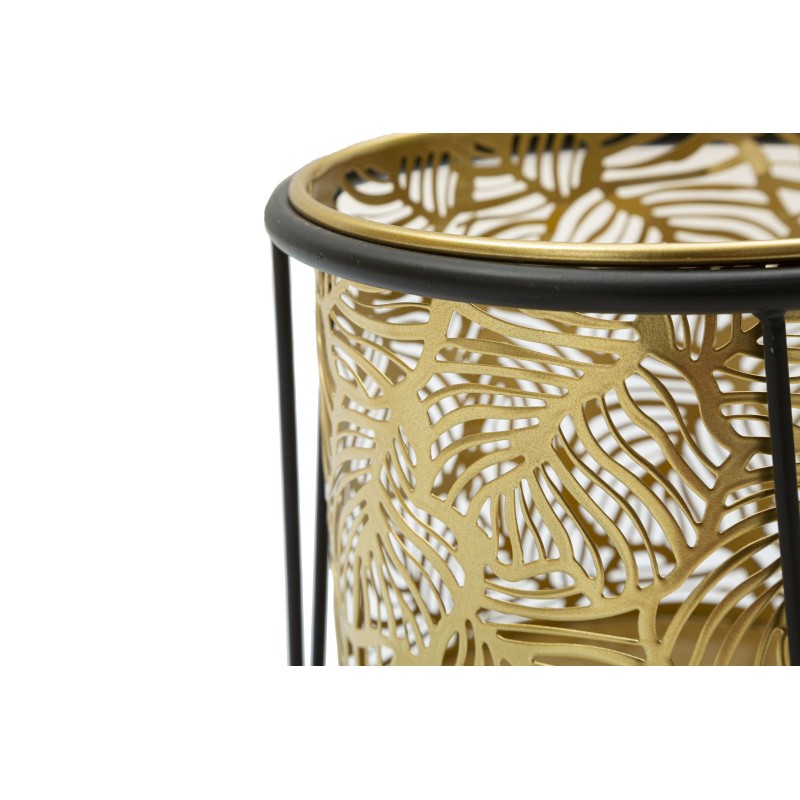 Soporte doble para jarrones Glam LEAVY Ø 21X40-19X22 cm - Hierro