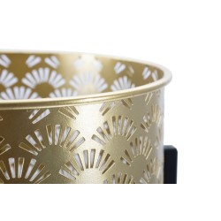 Juego de jarrones Glam GLISSY de 2 piezas -A- Ø 21 x 38 cm - 19 x 28 cm - Hierro