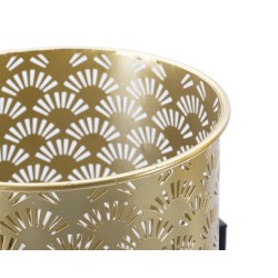 Juego de jarrones Glam GLISSY de 2 piezas -A- Ø 21 x 38 cm - 19 x 28 cm - Hierro