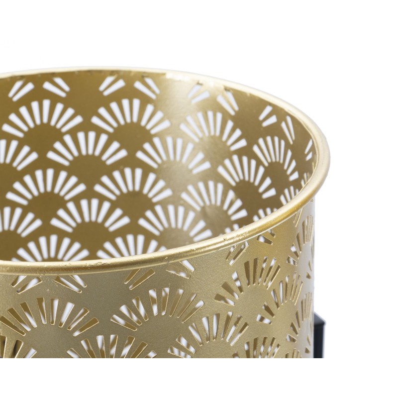 Juego de jarrones Glam GLISSY de 2 piezas -A- Ø 21 x 38 cm - 19 x 28 cm - Hierro