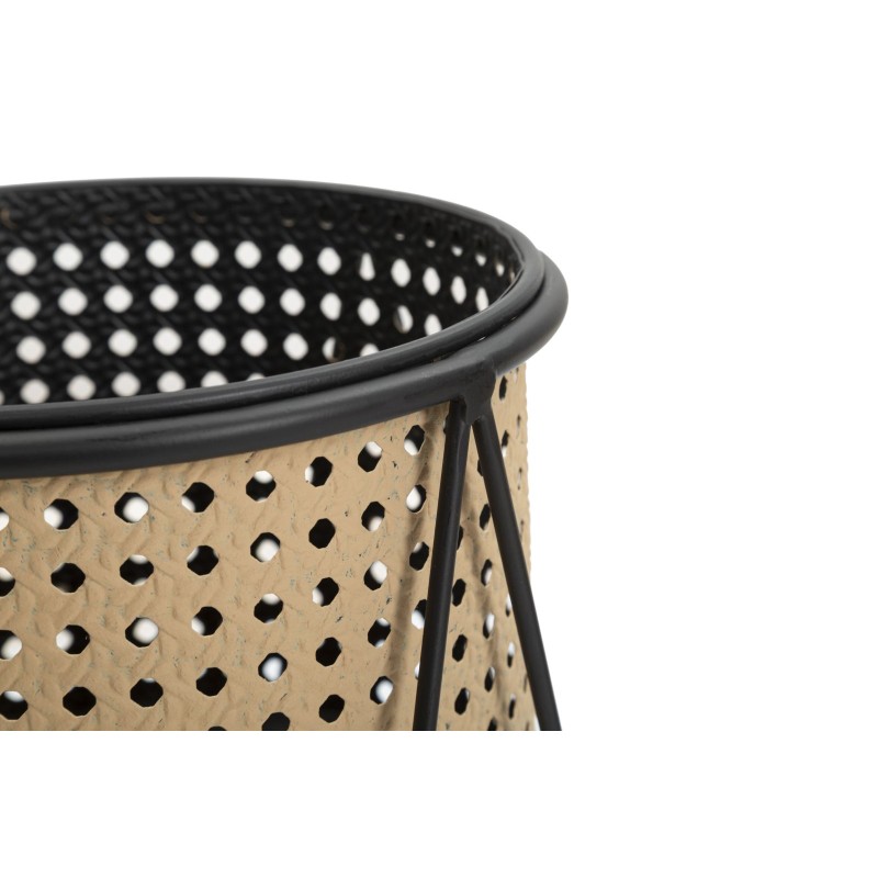 Juego de 2 soportes para jarrones estilo boho chic Osaka, Ø 21 x 40-19 x 22 cm - Hierro