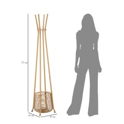 Soporte para paraguas BOHO CHICH con base Ø 49 x 49 x 175 cm - Hierro y plástico