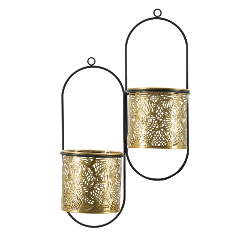 Soporte para jarrones de doble pared Glam HONG 27 x 14 x 48 cm - Hierro